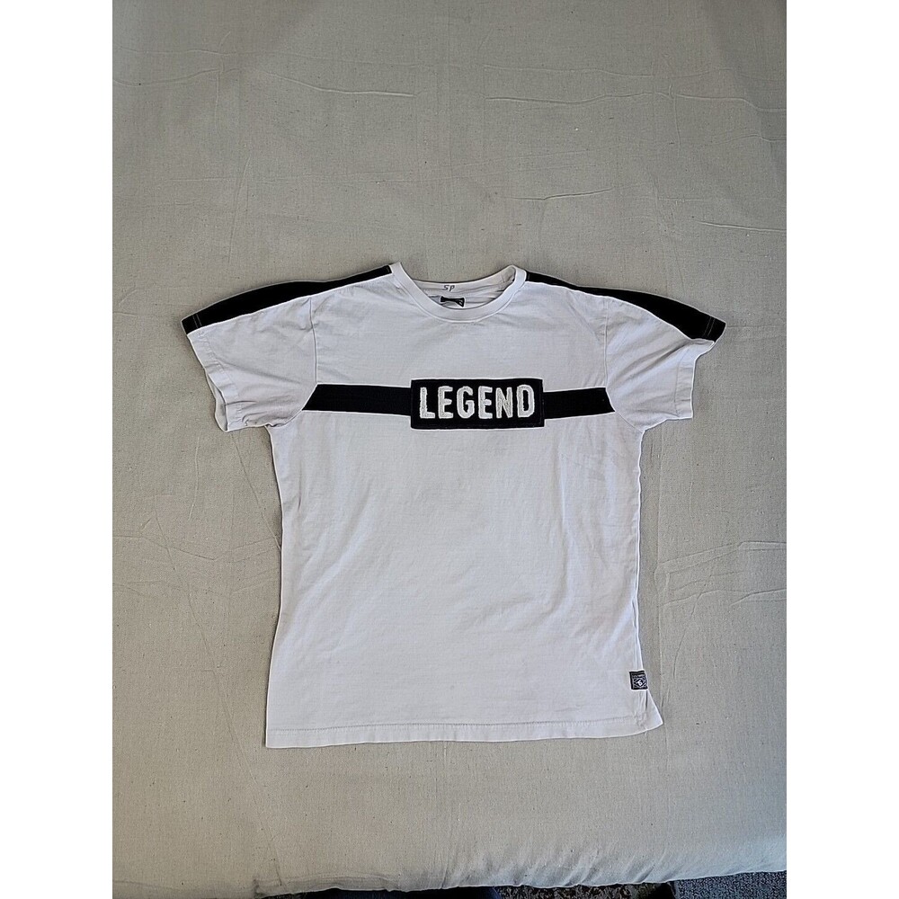 Southpole Legend Mens Shirt Mens L White Black‎ 3D Logo Pile Hip Hop Street READ